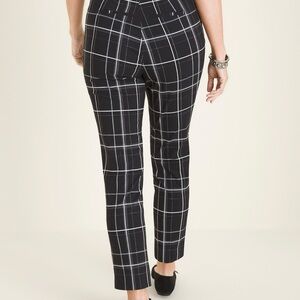 Chico’s So‎ Slimming Briggitte Plaid Women's Ankle Pants Size 00R (US 2R)